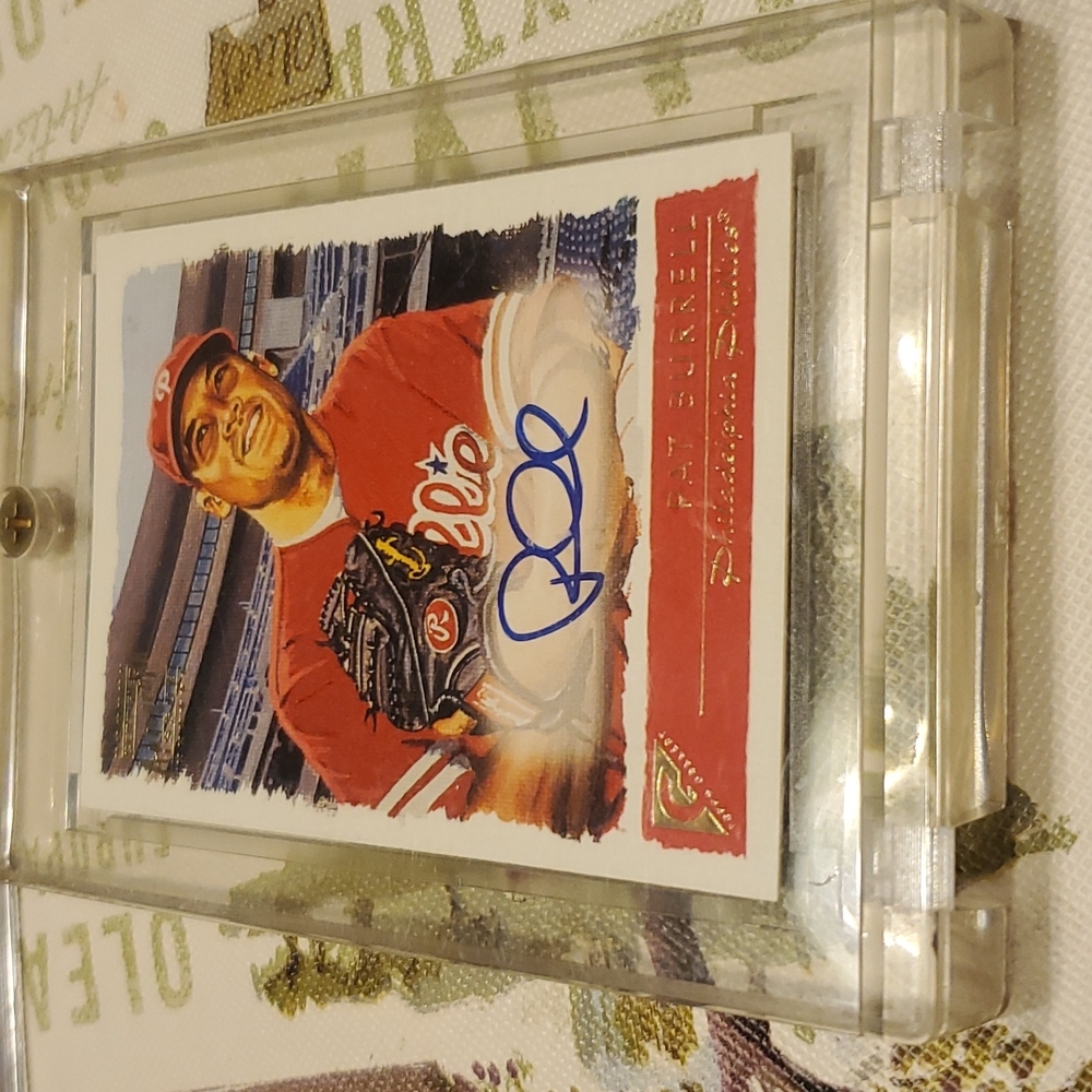 Autographed Pat Burrell Phillies card